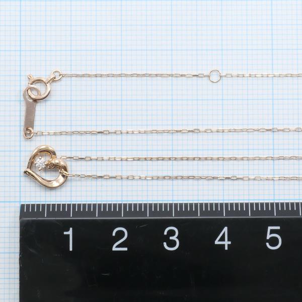 4℃ K10PG Diamond Necklace - 14K White Gold Pendant with Genuine Diamonds | Elegant Jewelry Gift for Women, Anniversary, Wedding & Special Occasions