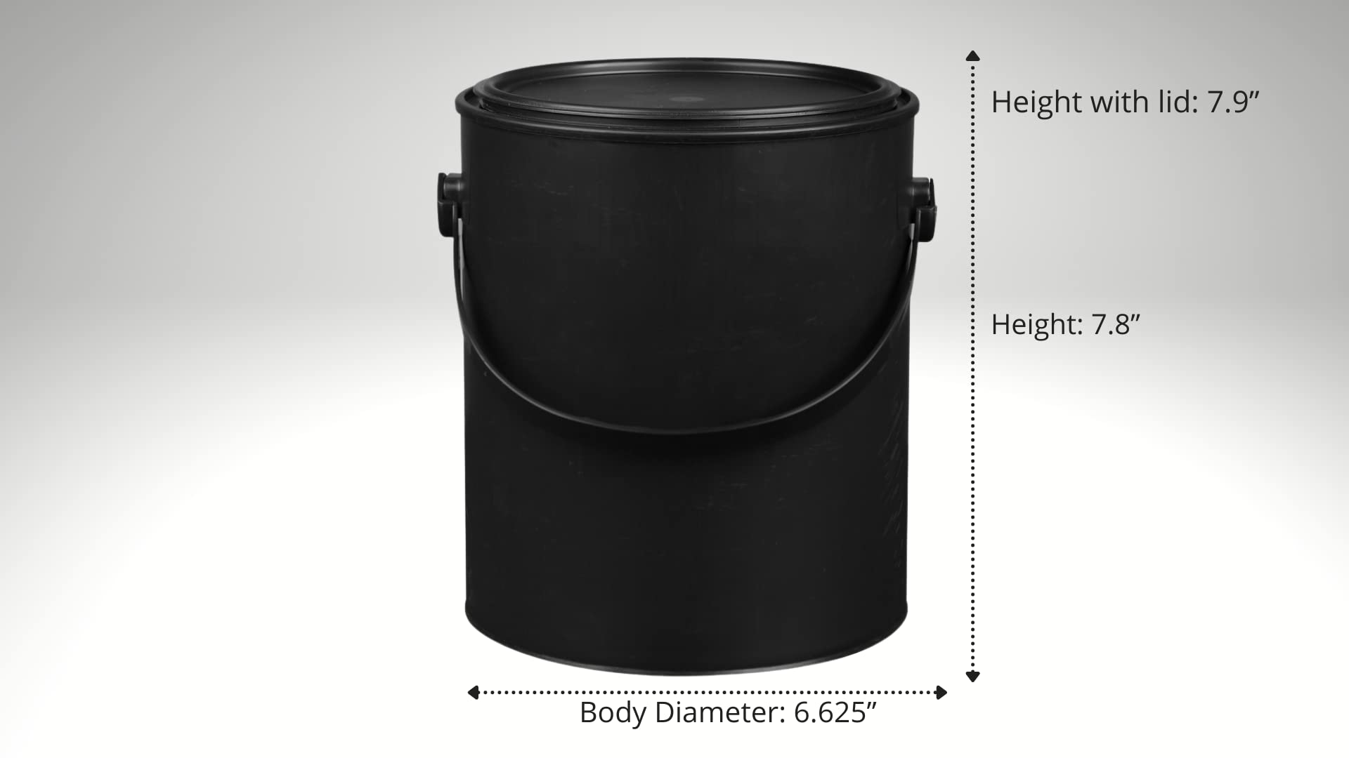 House Naturals 1 Gallon Plastic Paint Bucket - Heavy Duty All Plastic Paint Storage Container (Made in USA) - Perfect for DIY Projects, Home Renovation & Artist Paint Mixing