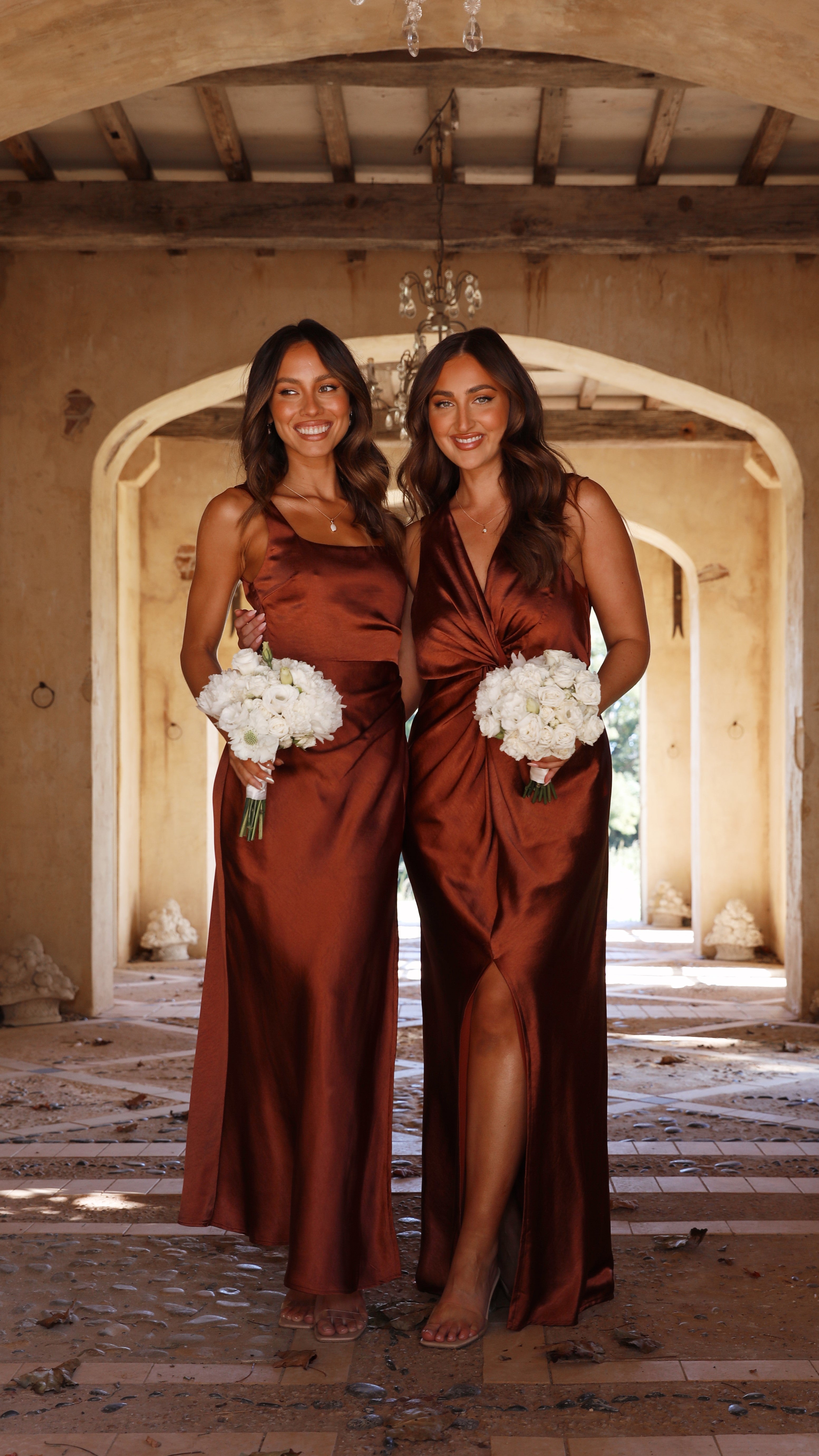 Lucia Maxi Dress in Rust - Elegant Long Boho Dress for Women | Perfect for Summer, Beach, and Casual Outings