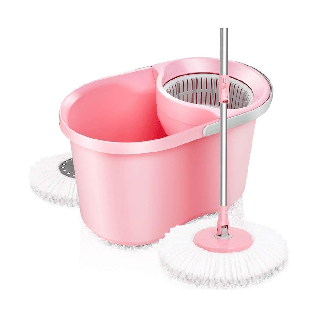 360 Rotating Microfiber Spin Mop with 2 Extra Replacement Heads - Magic Spin Mop for Hardwood Floors, Tile & Laminate - Easy Cleaning Solution for Kitchen, Bathroom & Living Areas