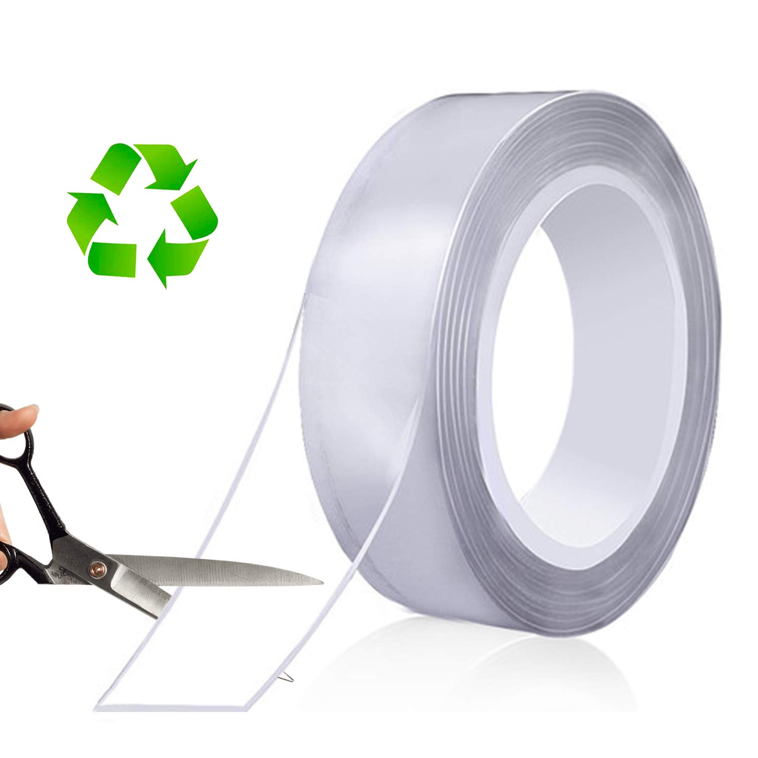 MEMX Nano Double Sided Tape Heavy Duty - 9.85FT Multipurpose Strong Mounting Tape, Reusable Removable Washable Traceless Gel Adhesive for Carpet, Poster, Wall Decor - Perfect for Home, Office & DIY Projects