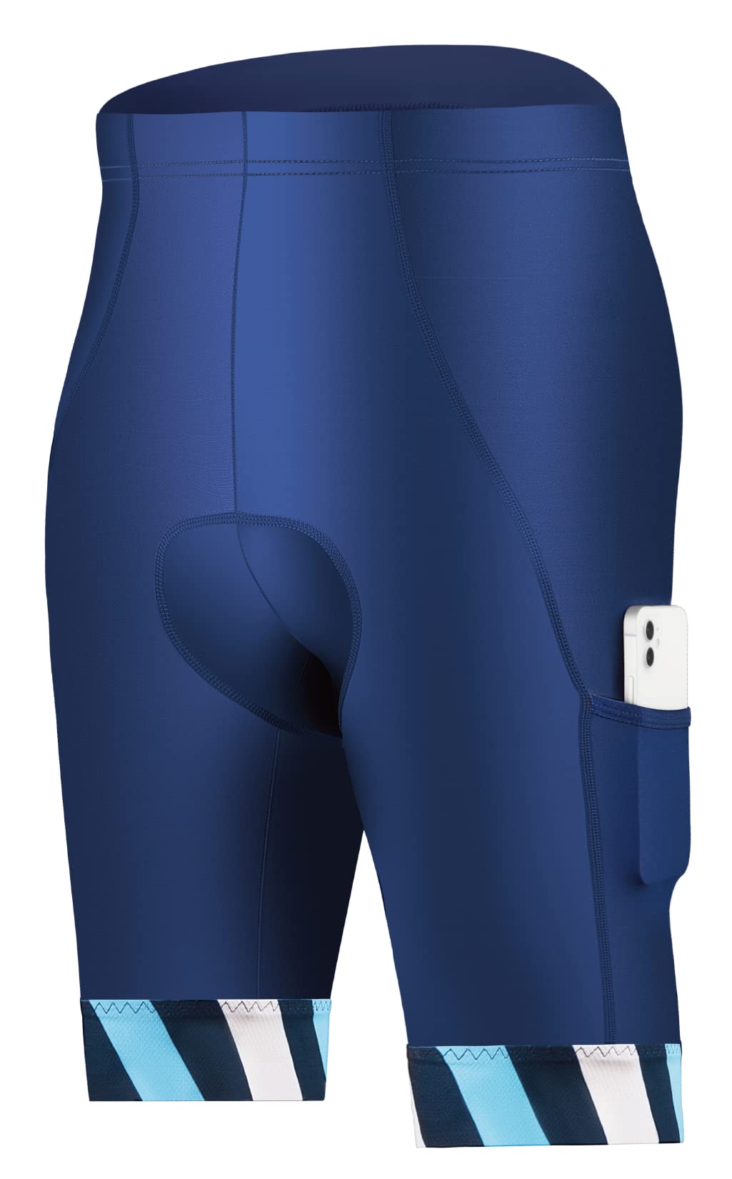CEROTIPOLAR Men's Cycling Shorts with Long Distance Pad - UPF50+ Breathable Biking Shorts for Road & Mountain Biking | Perfect for Long Rides & Outdoor Sports