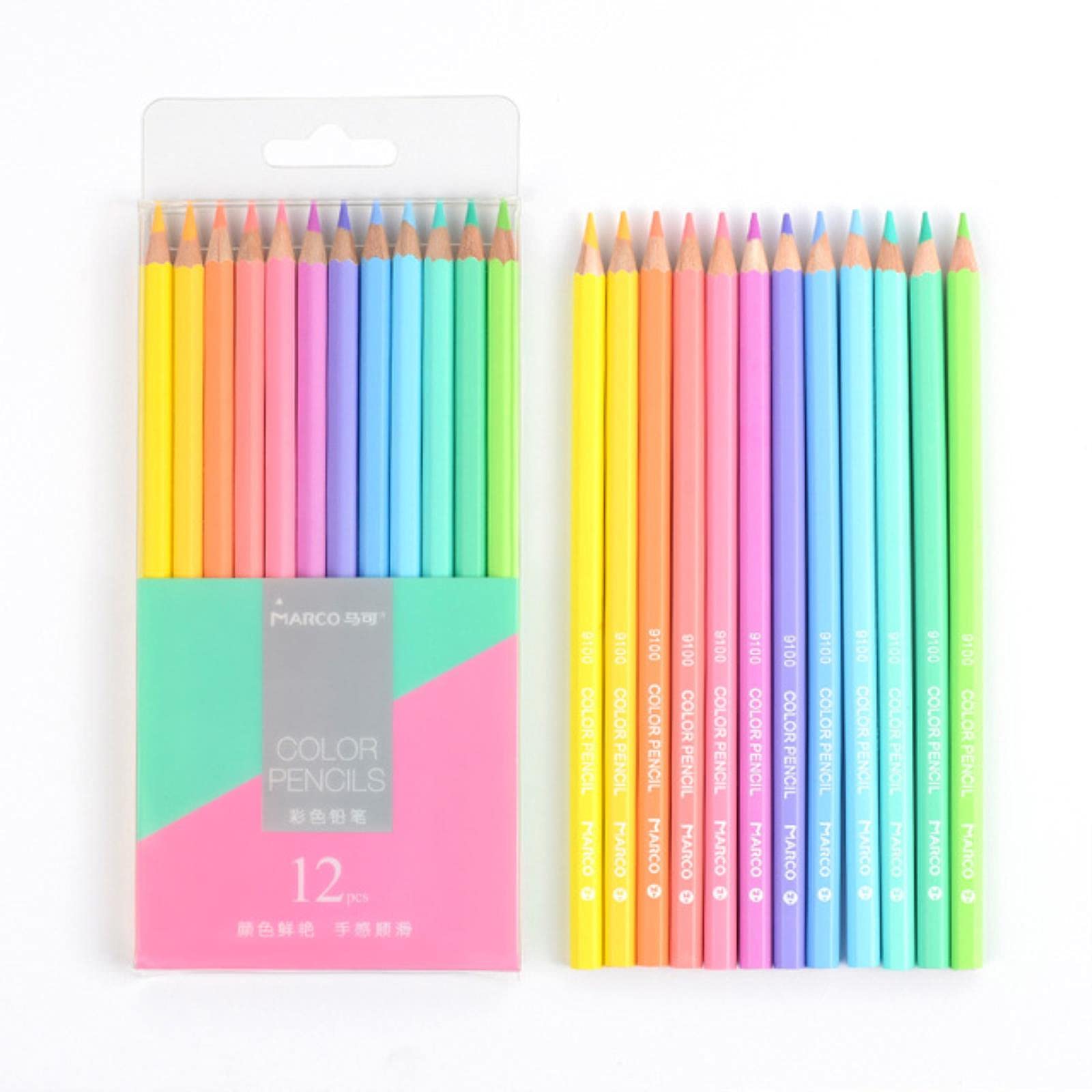 Jumn Professional Oil-Based Colored Pencils Set - 12 Pastel Colors in Tin Box | Soft Wax Cores for Drawing, Sketching & Shading | Perfect Art Supplies for Adults, Kids & Beginners | Ideal for Coloring Books, Art Projects & Creative Gift Giving