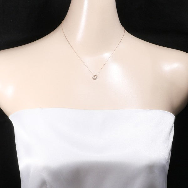 4℃ K10PG Diamond Necklace for Women - 14K Gold Plated Elegant Pendant Jewelry - Perfect for Anniversary, Wedding & Valentine's Day Gifts