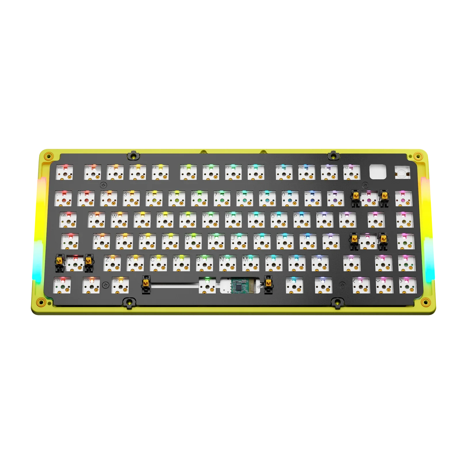 GMMK 3 Limited Edition Metal Bottom Case - Volt Lime 75% Mechanical Keyboard | Gaming & Office Workspace Setup