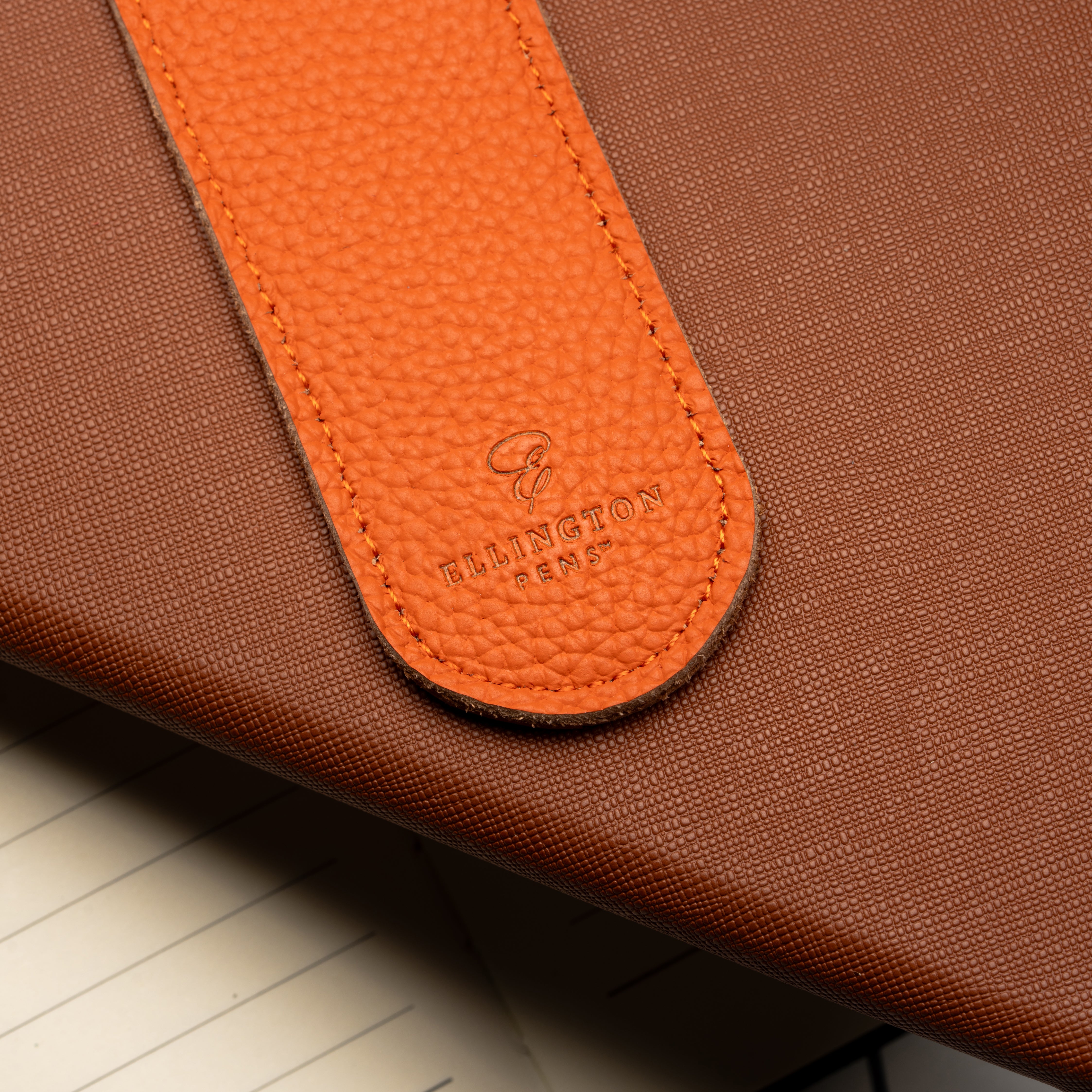 Premium Genuine Leather Pen Sleeve - Brown | Elegant Pencil Holder for Office, School & Travel | Perfect Gift for Writers & Professionals