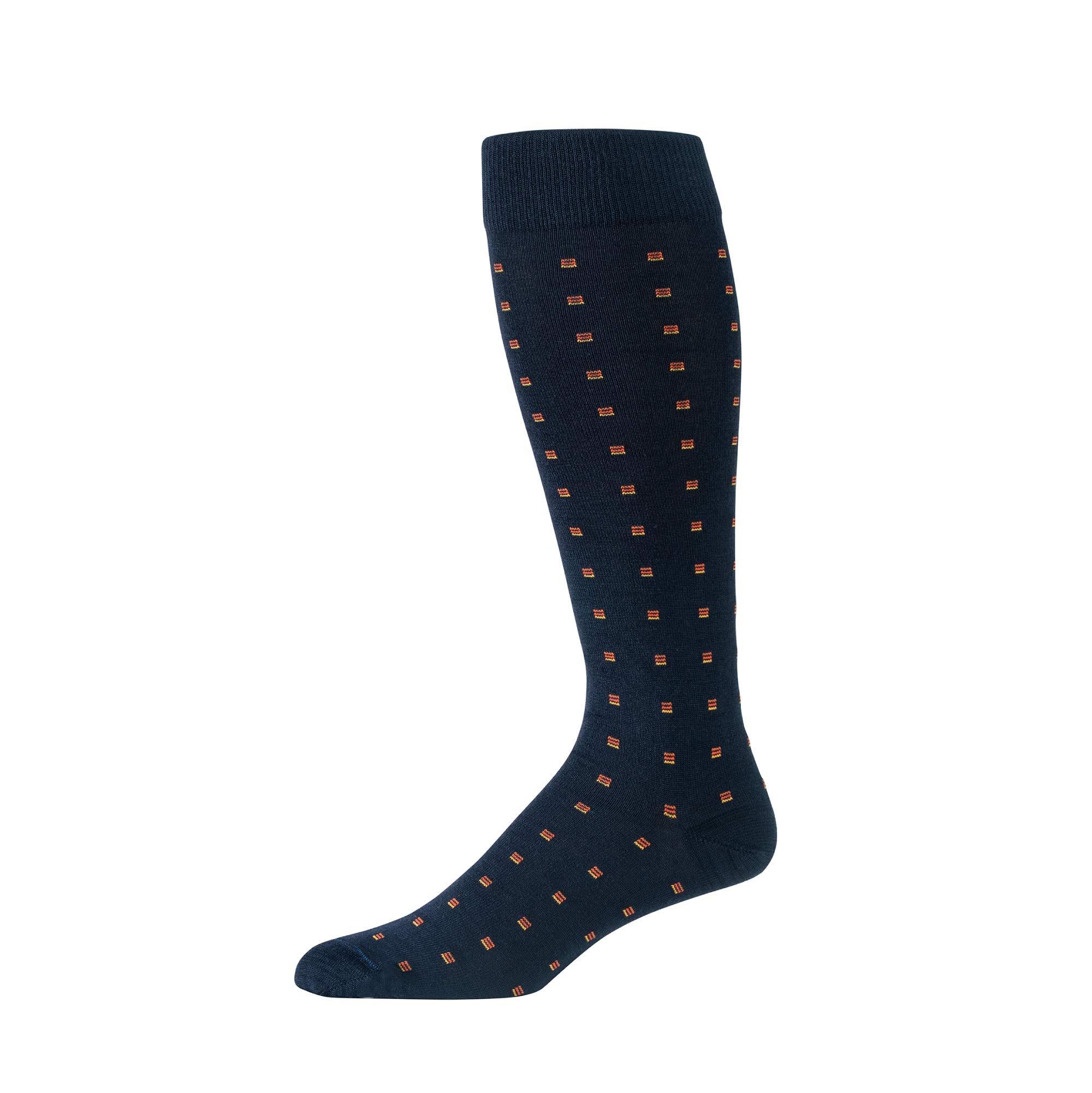 Premium Merino Wool Over-the-Calf Dress Socks for Men - Breathable & Comfortable Patterned Socks for Business, Office & Formal Occasions