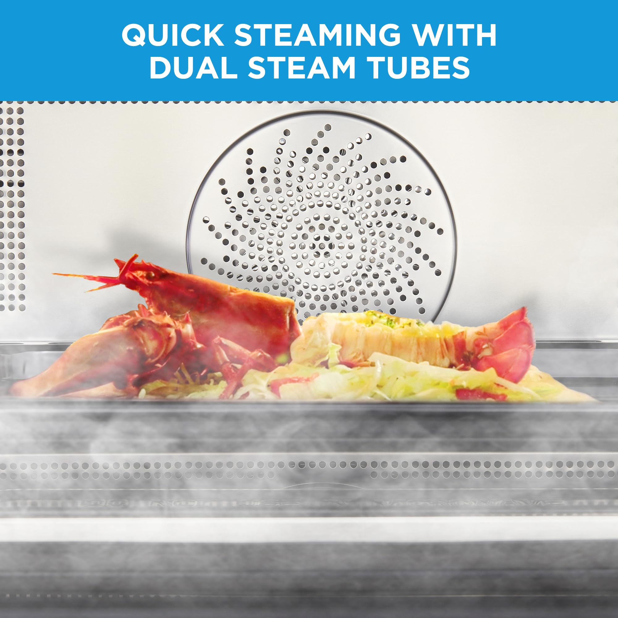 Midea 4-in-1 Multifunctional Microwave Oven with Air Fryer, Steamer & Convection - 32 Auto Programs, Adjustable Power/Temperature, 0.9 Cu.Ft (23L) Capacity, Color Touch Screen - Perfect for Small Kitchens, Quick Meals & Healthy Cooking