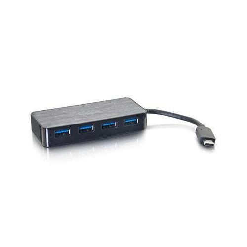 3.0 USB C to 4 Port USB A Hub Adapter - High-Speed Data Transfer for Laptop, PC, MacBook - Perfect for Office, Gaming & Home Use