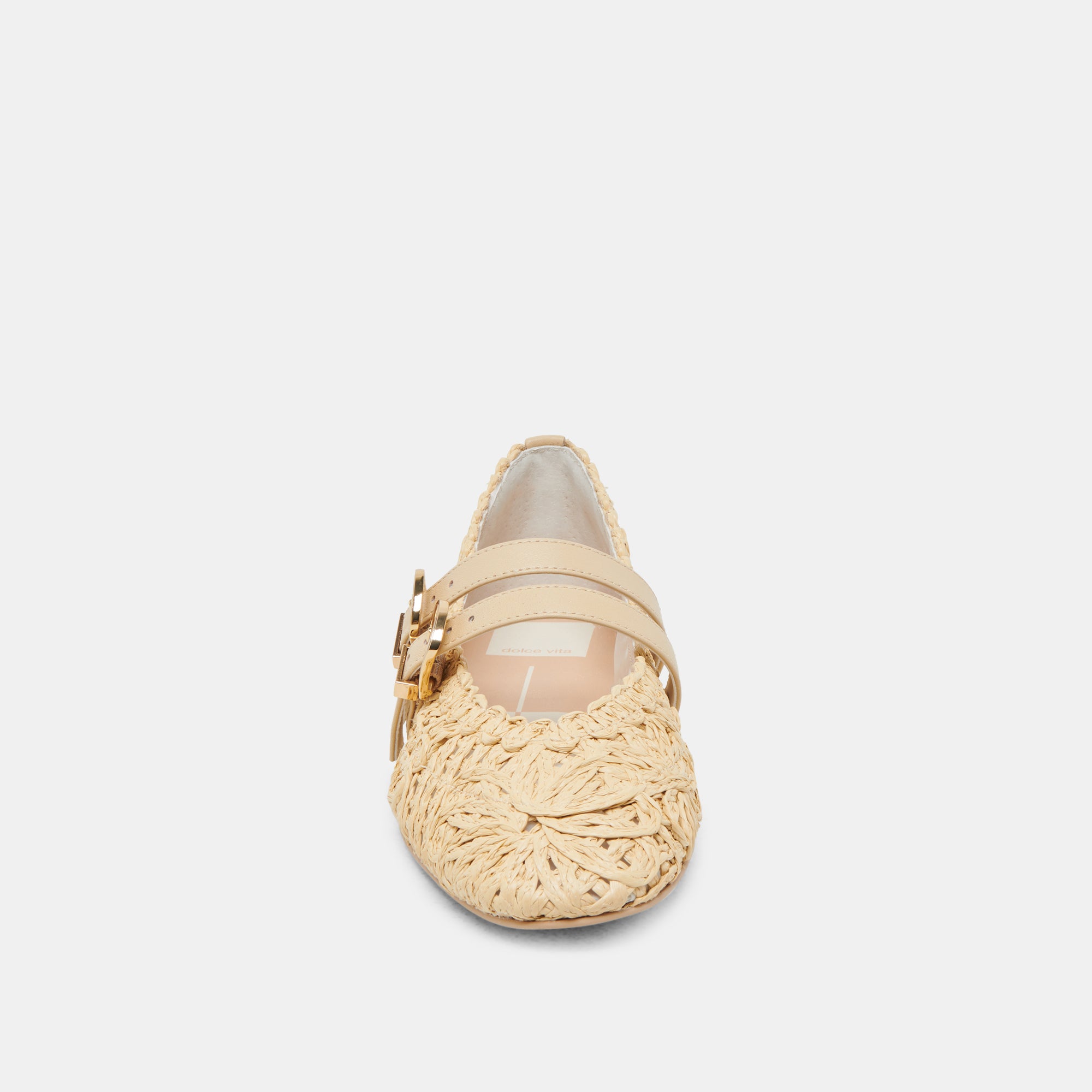 BAYLEE Women's Sunflower Ballet Flats - Lightweight Natural Macrame Comfortable Shoes for Casual Wear, Office, and Summer Outfits