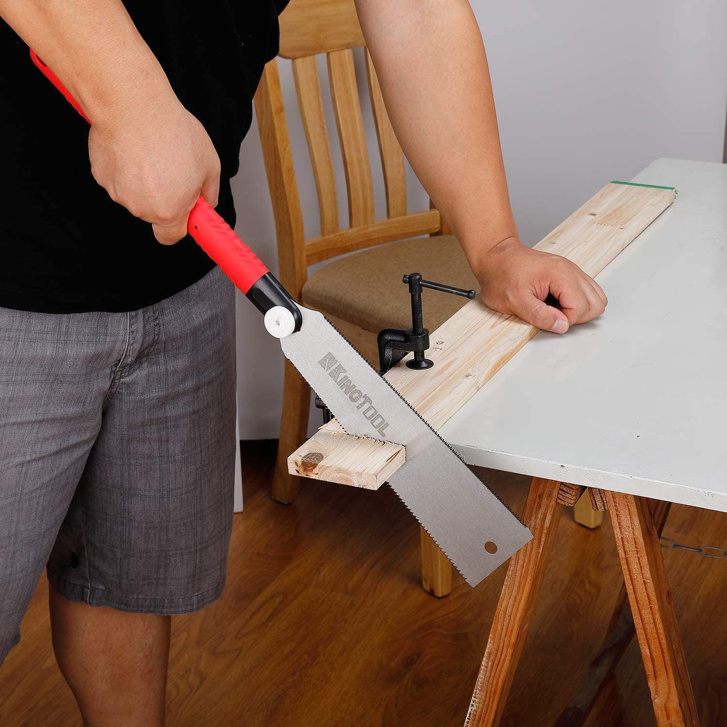 Professional 10 Inch Japanese Ryoba Pull Saw - Double Edge Flush Cut Hand Saw for Woodworking | Includes Portable Storage Bag | Perfect for Carpentry, DIY Projects & Fine Wood Cutting