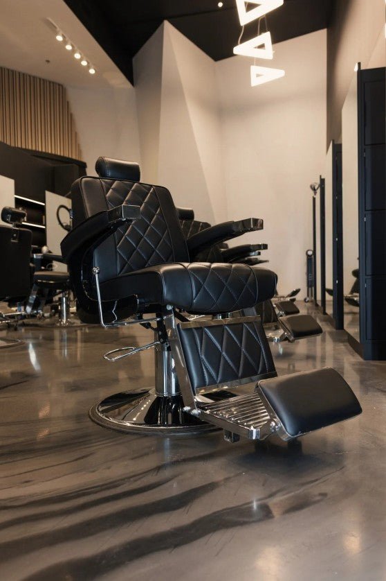 Lanvain Pacific Canada Barber Chair 25 - Professional Salon Styling Chair for Haircuts & Shaves - Perfect for Barbershops, Salons & Home Grooming
