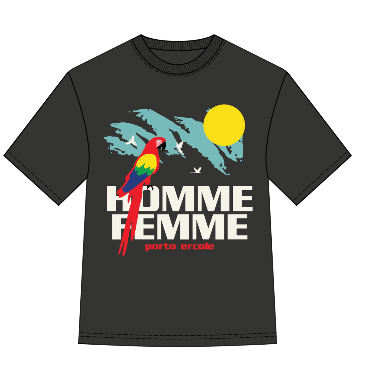 Men's & Women's Parrot Graphic T-Shirt - Stylish Casual Wear for Beach, Vacation & Summer Outfits