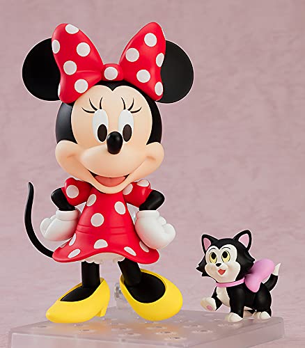 Disney Minnie Mouse Nendoroid Action Figure - Polka Dot Dress Version | Collectible Anime PVC Model | Perfect for Disney Fans, Anime Collectors & Home Decor