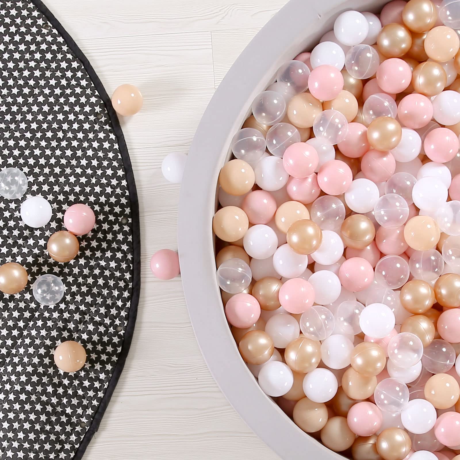 Non-Toxic 2.2-Inch Crush Proof Plastic Ball Pit Balls for Toddlers - Pack of 50/100/200, BPA-Free & Phthalate-Free - Perfect for Indoor Play, Sensory Bins, and Kids' Birthday Parties