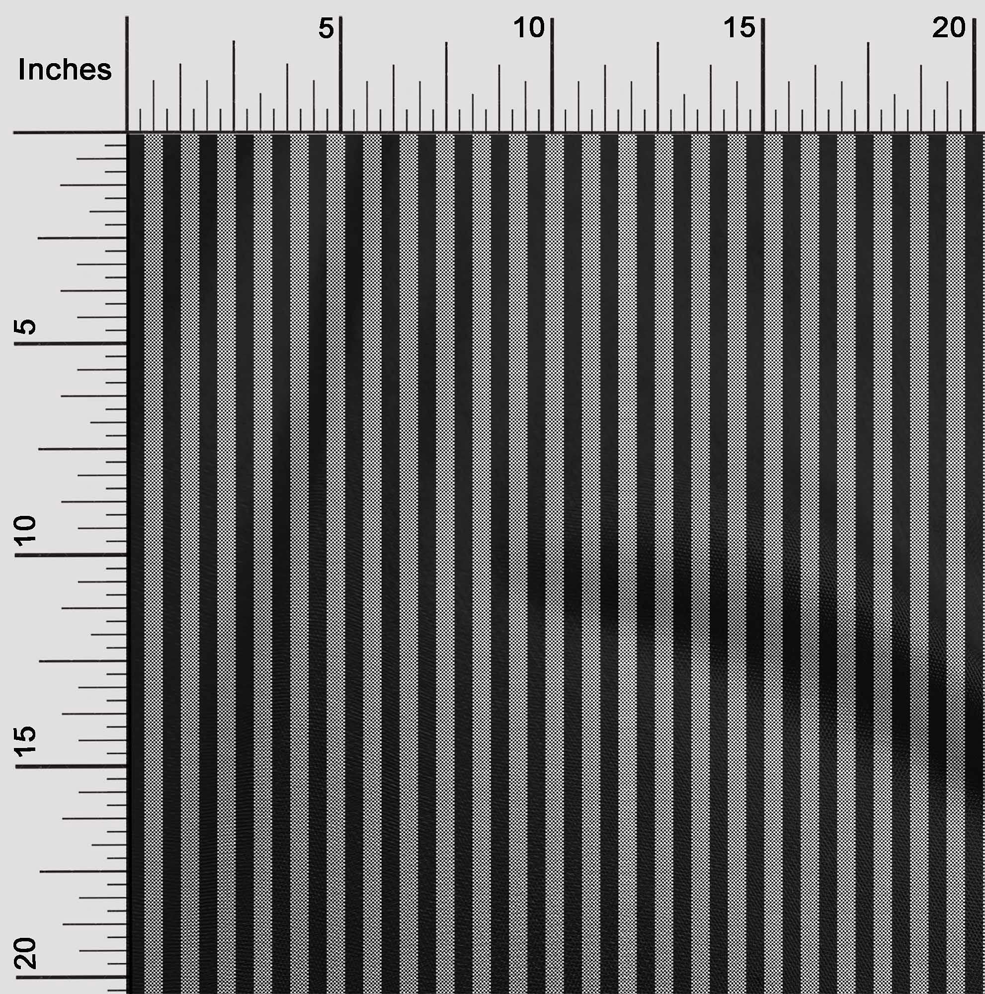 Premium 100% Cotton Jersey Black Striped Fabric by The Yard - 58 Inch Wide for Dresses, T-Shirts & DIY Sewing Projects | Soft, Breathable Material for Comfortable Apparel & Home Decor