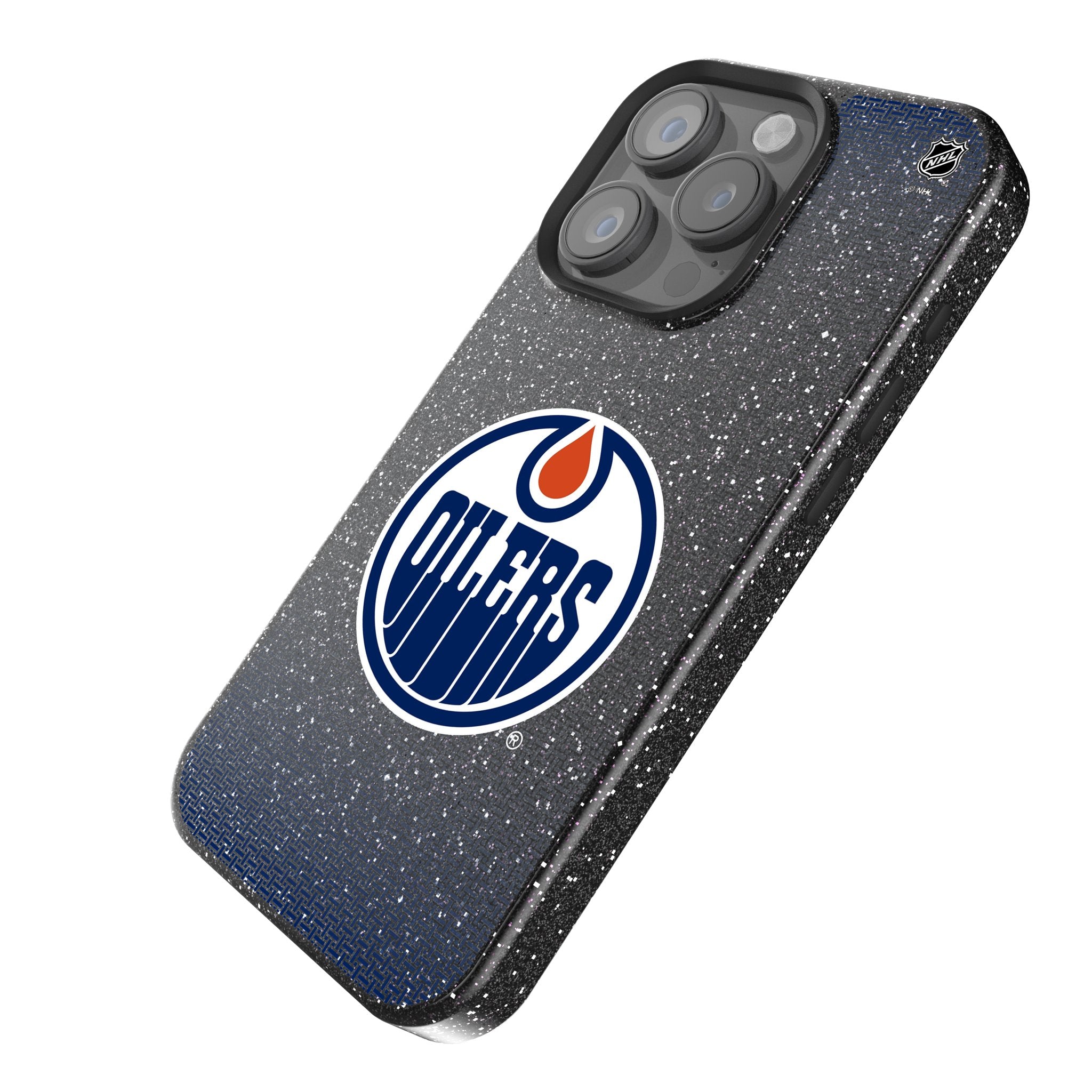 Edmonton Oilers Rhinestone Glitter Phone Case for iPhone 14 13 12 11 Pro Max XR XS - Stylish Hockey Team Design with Crystal Bling - Perfect for Games, Parties & Everyday Use