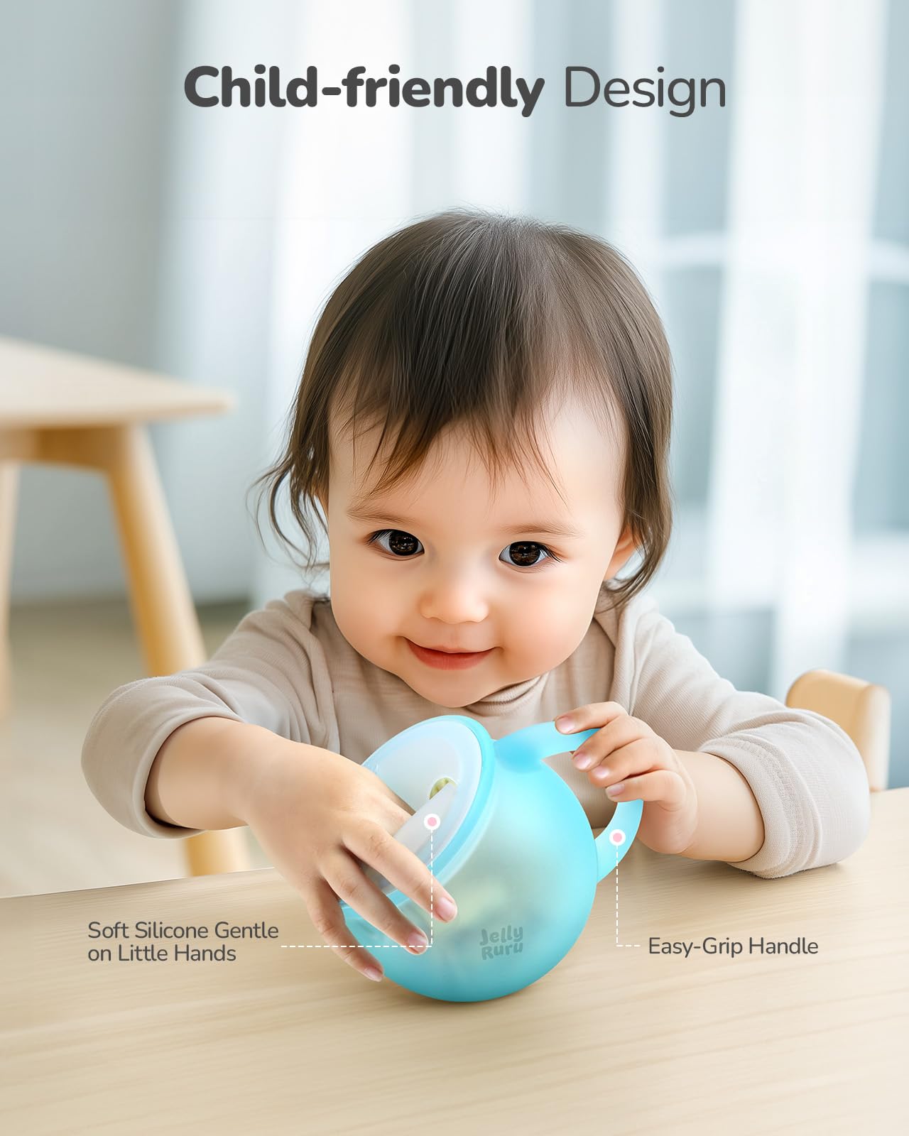 Spill-Proof Silicone Snack Cups for Toddlers - BPA-Free Baby Snack Containers for Travel & On-the-Go (2-Pack) - Perfect for Car Rides, Airplane Trips, and Playdates
