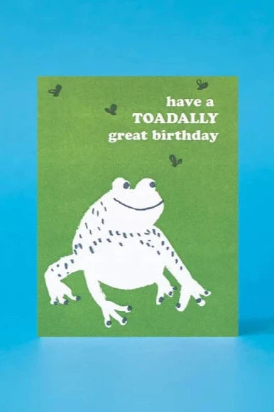 Funny Toad Birthday Card - Hilarious Amphibian Greeting Card for Friends & Family - Perfect for Birthdays, Celebrations & Gifting