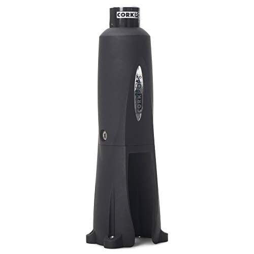 Premium Cork Pops Matte Black Legacy Wine Bottle Opener with 4-Blade Foil Cutter - Perfect for Home Bars, Wine Tastings & Gifts
