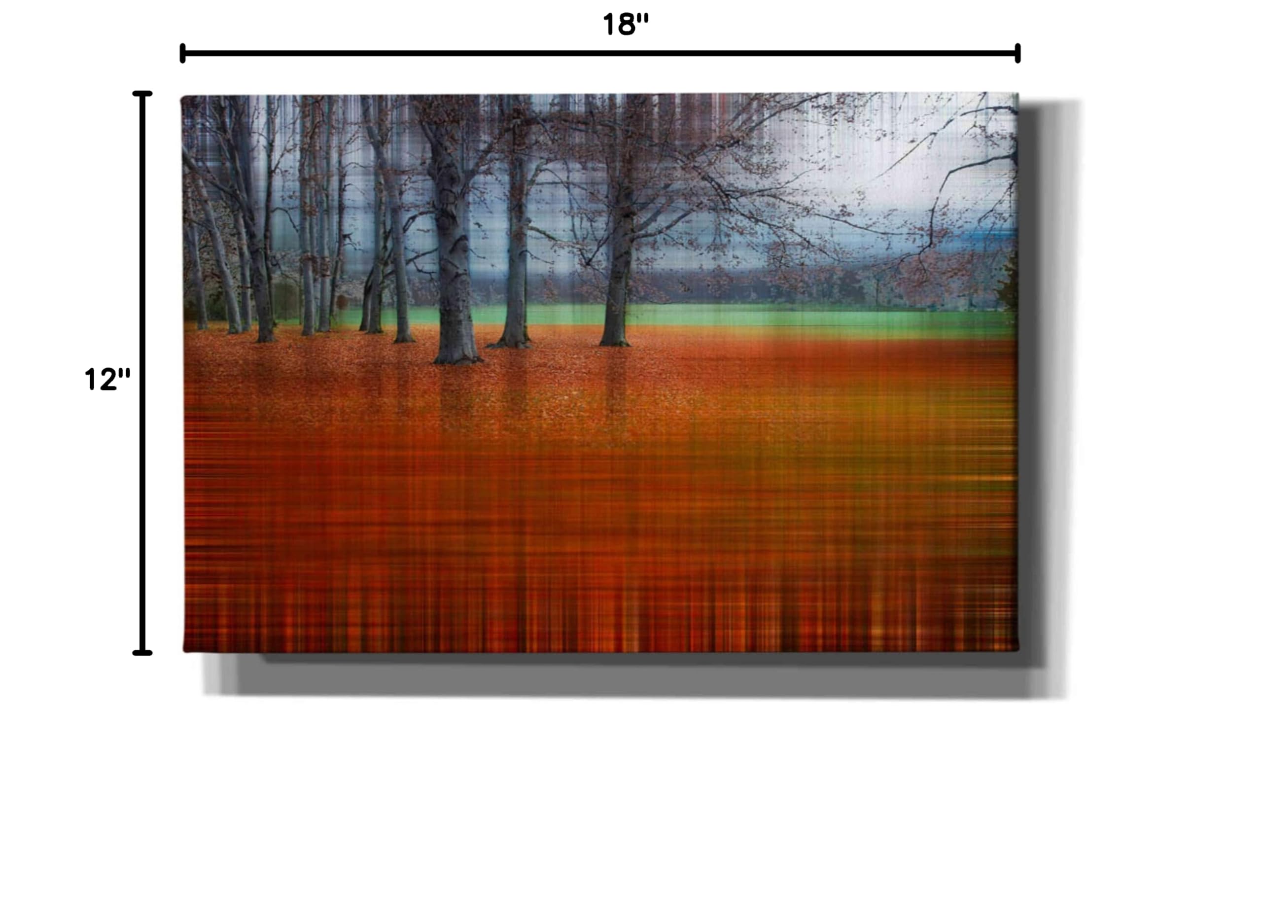Abstract Autumn by Hannes Cmarits - Premium Giclee Canvas Wall Art Print 18x12 Inches - Modern Home Decor for Living Room, Bedroom & Office
