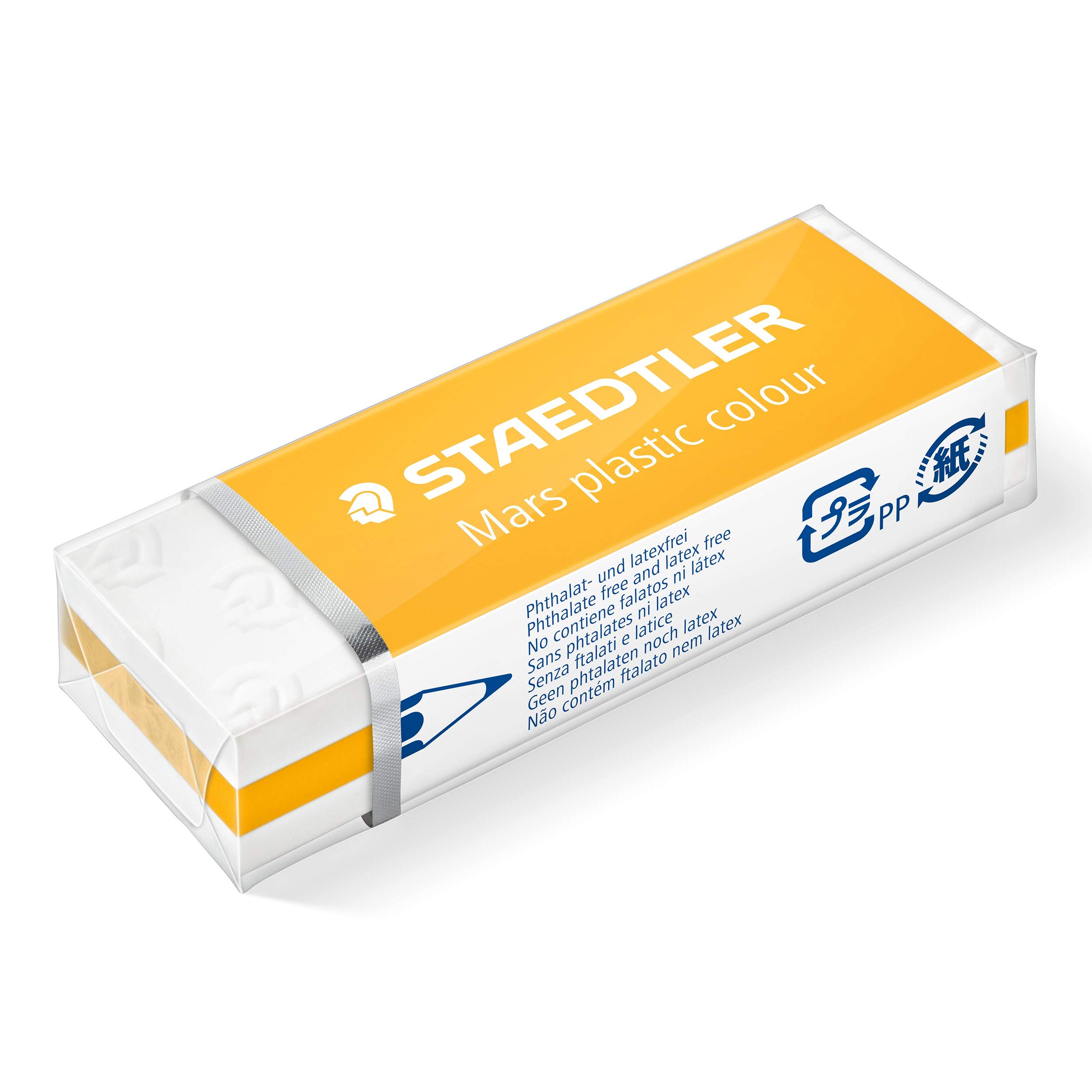 STAEDTLER Mars Plastic Eraser - 2-Pack Premium Quality Color Sandwich Design for Artists & Students | Perfect for Sketching, Drawing & School Projects