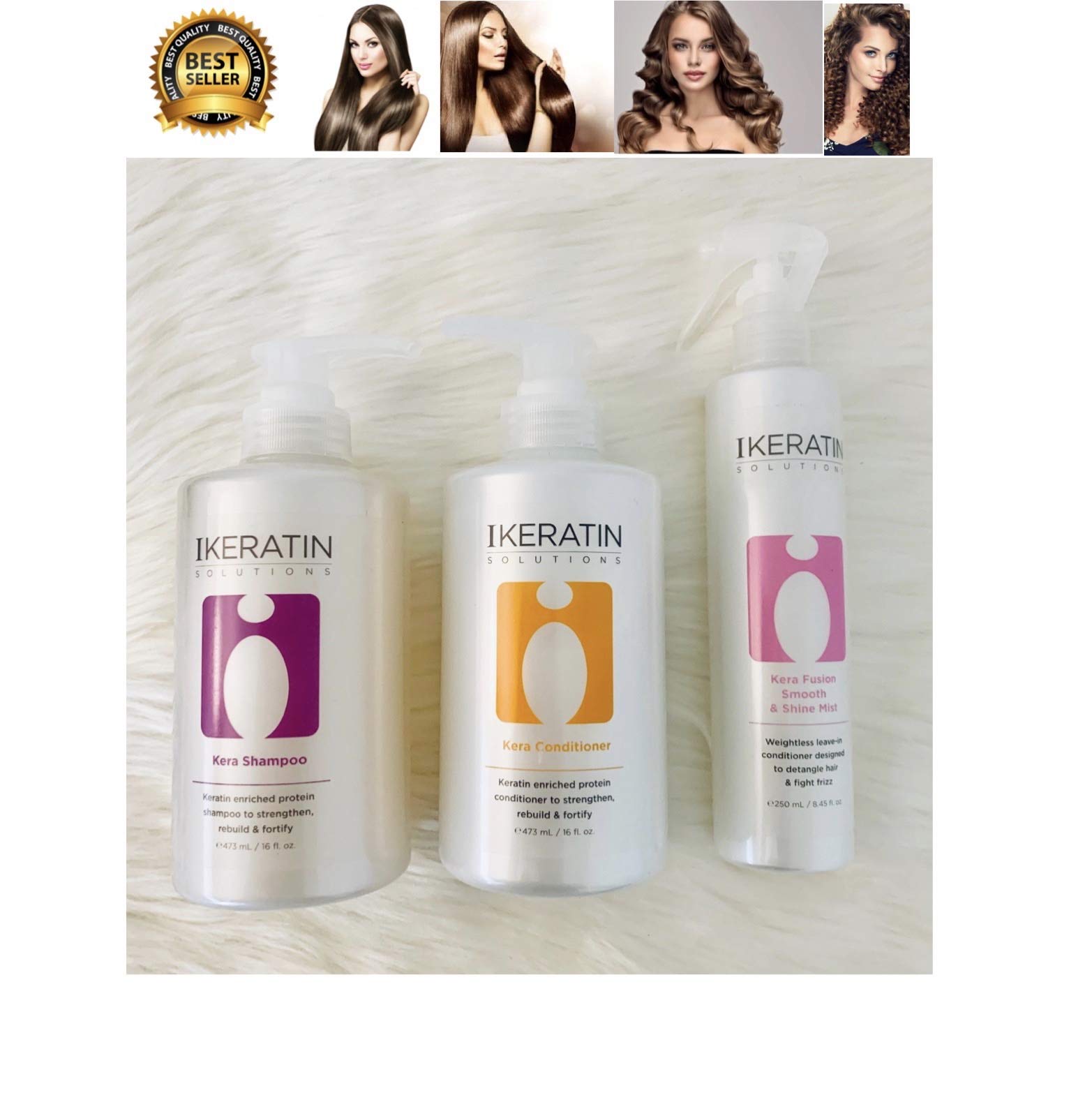 Innosys Keratin Shampoo and Conditioner Duo Set - Repairing & Smoothing Hair Care for Damaged Hair - Perfect for Daily Use at Home or Salon