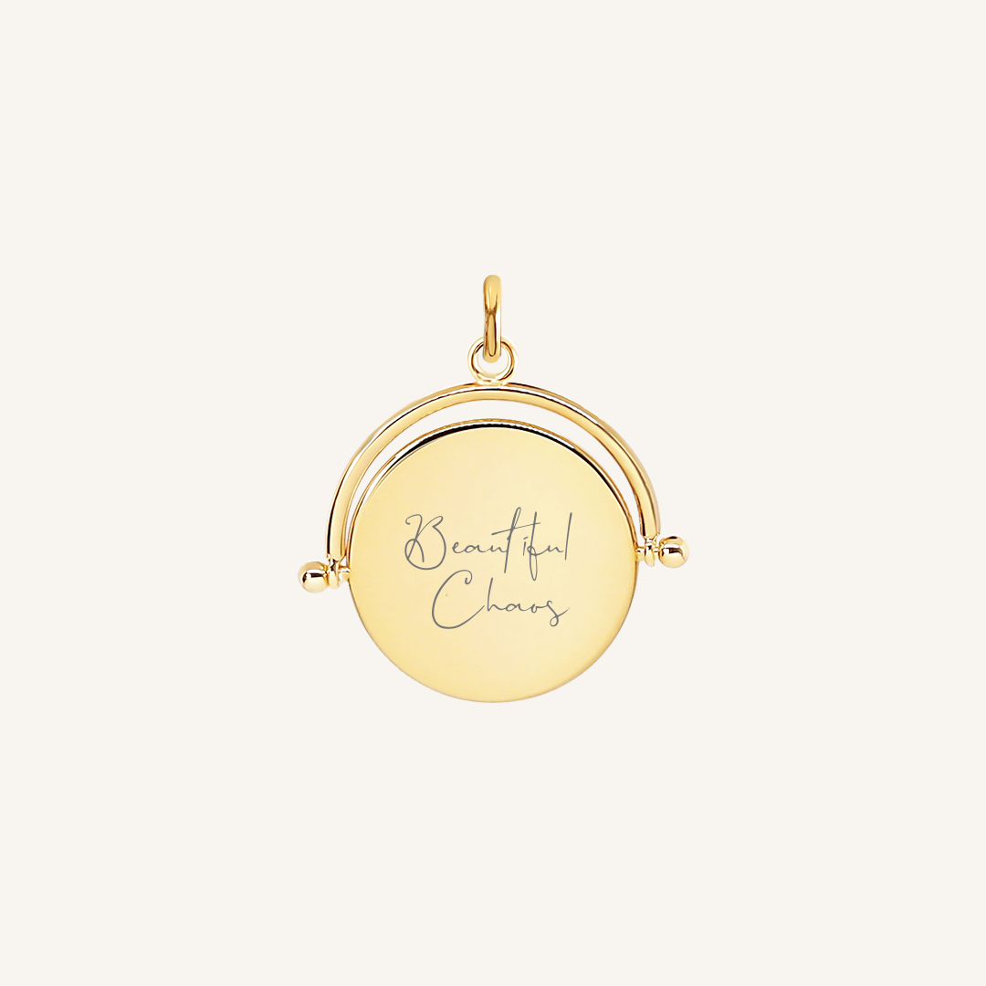 Jessica Urlichs Etch Pendant Necklace - Elegant Personalized Jewelry Gift for Women | Perfect for Anniversaries, Birthdays & Special Occasions