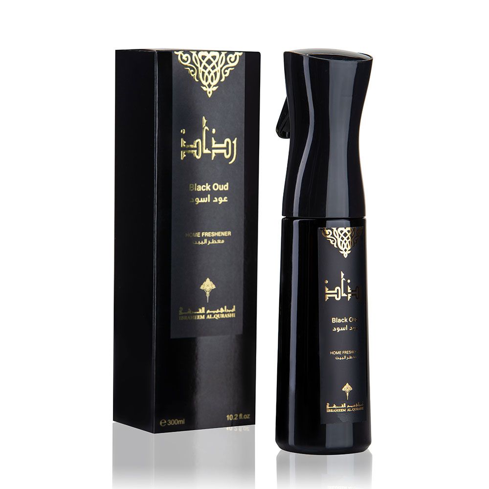 Premium Razaz Black Oud Home Air Freshener Spray - 300ml Long-Lasting Fragrance for Living Room, Bedroom & Car Interior