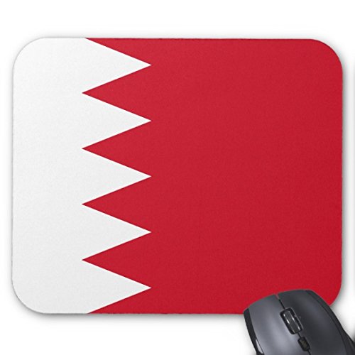 Julyou Bahraini Flag Mouse Pad - Non-Slip Gaming Mouse Mat with Stitched Edges for PC, Laptop, Office & Home Use - Perfect for Gamers, Work & Daily Computing