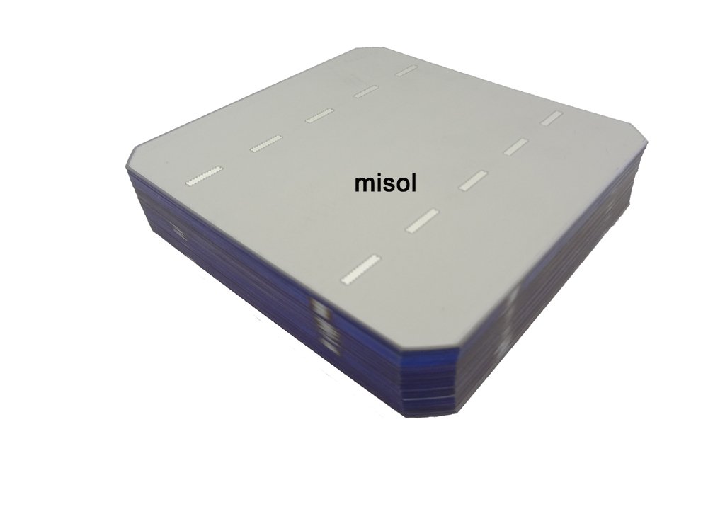 High Efficiency MISOL 5x5 3.2W Grade A Monocrystalline Solar Cell - DIY Solar Panel Kit for Home Projects, Science Experiments & Renewable Energy Solutions