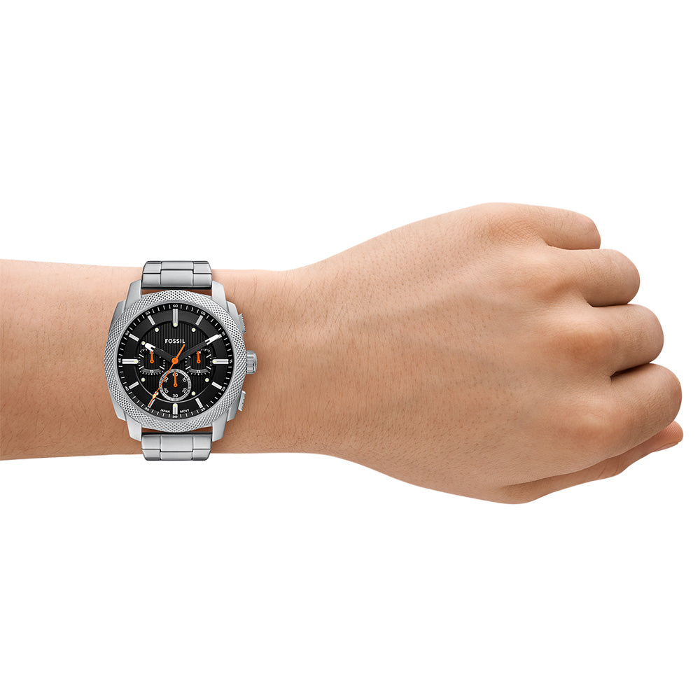 Fossil Machine FS6095 Chronograph Watch for Men - Stylish Analog Quartz Chronograph with Leather Strap - Perfect for Casual, Business & Everyday Wear