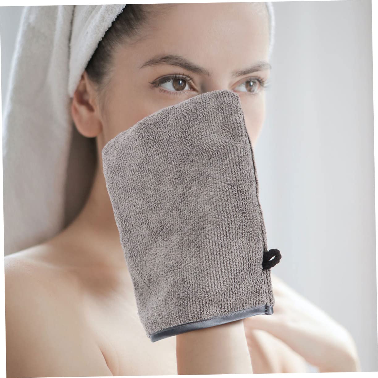 Soft Face Mitts for Makeup Removal & Facial Cleansing | Gentle Exfoliating Gloves for Skincare Routine | Perfect for Spa, Travel & Daily Use