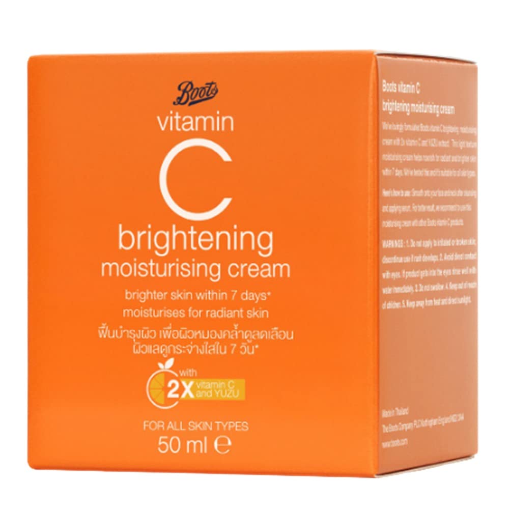 Vitamin C Face Moisturizer Cream - Hydrating Skin Care for Smooth Skin - 50ml Pack
