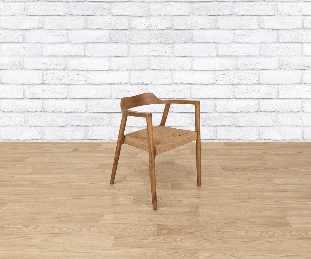 Melina Chair - Modern Accent Chair for Living Room, Bedroom & Office - Stylish Upholstered Armchair with Wooden Legs - Perfect for Reading, Relaxing & Decorating