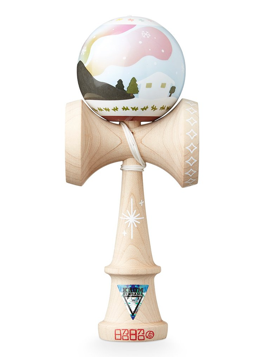 Premium Krom Signature Kendama - Handcrafted Wooden Skill Toy for All Ages - Perfect for Winter Play, Stress Relief & Skill Development