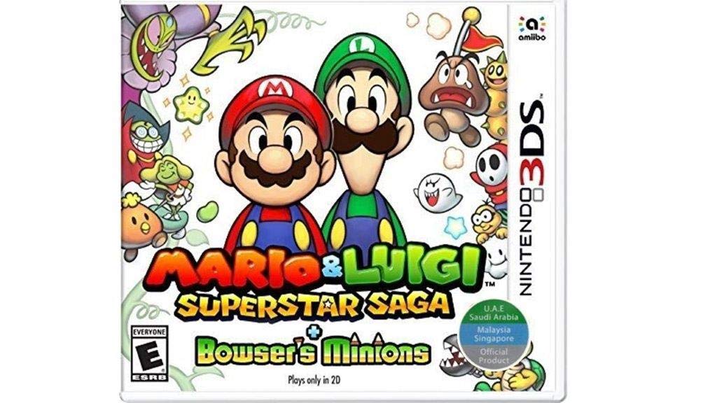 Mario & Luigi Superstar Saga + Bowser's Minions - Nintendo 3DS Game (Asia Version) | Classic RPG Adventure for Kids & Adults | Perfect for Travel & Family Game Nights