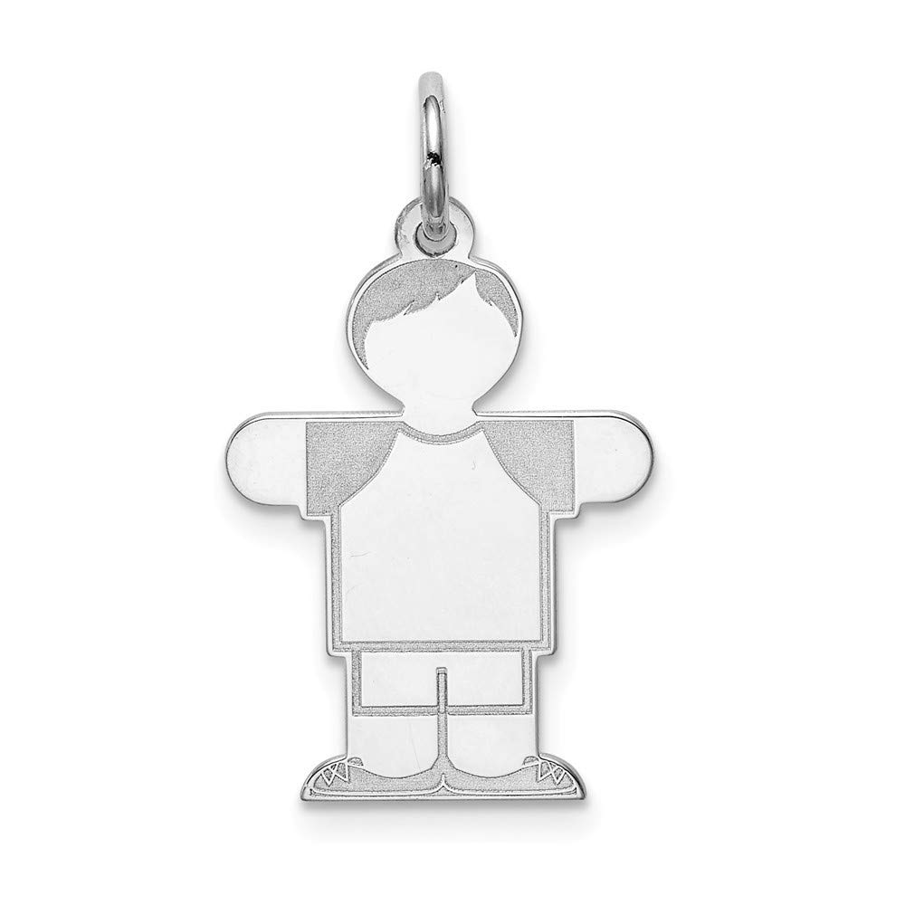 Roy Rose Jewelry Sterling Silver Kids Charm Pendant for Boys - Perfect for Birthdays, Gifts & Special Occasions