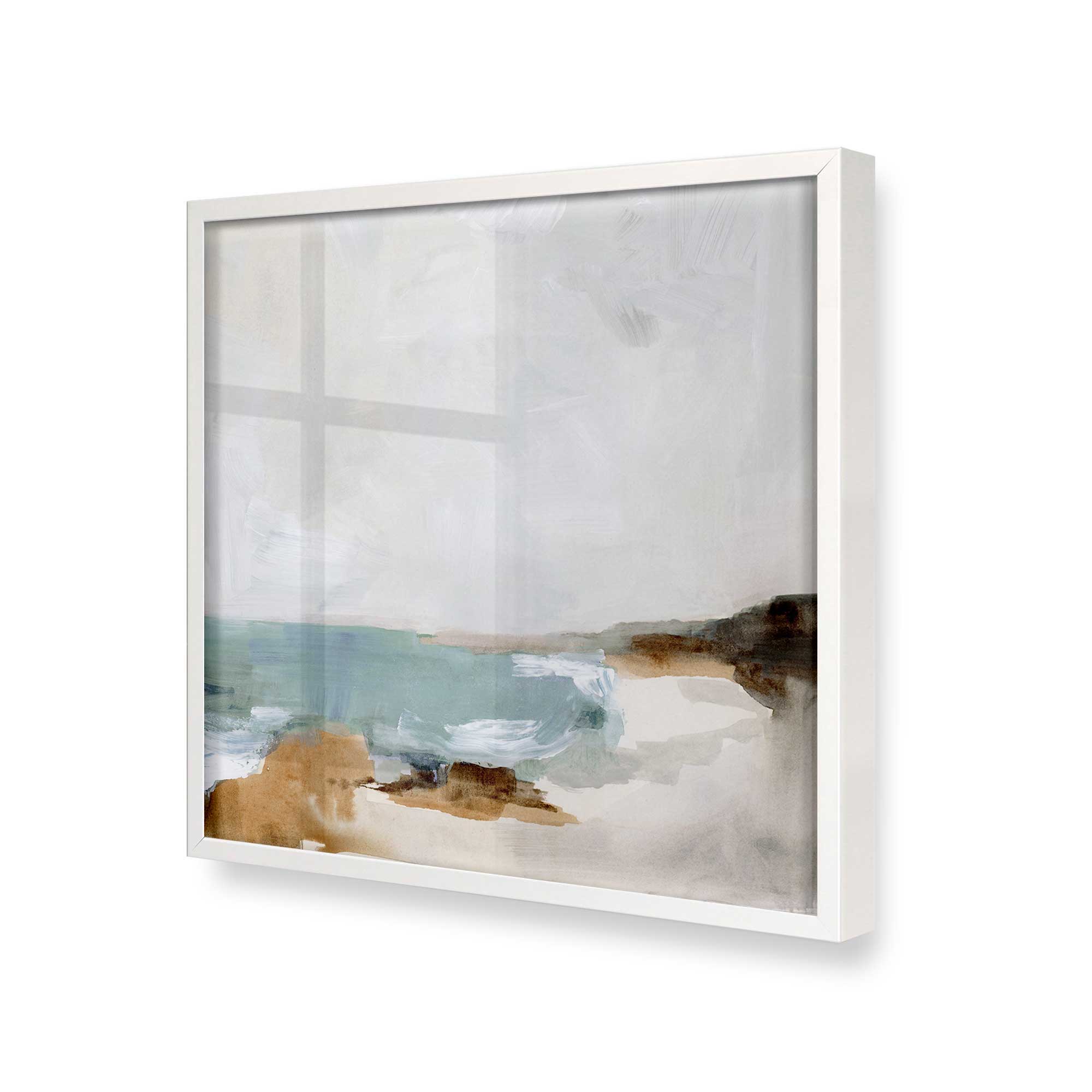 Gentle Tides and Sky II Print - Coastal Wall Art Decor for Living Room, Bedroom & Office - Ocean Wave Painting for Beach House & Nautical Theme Interiors