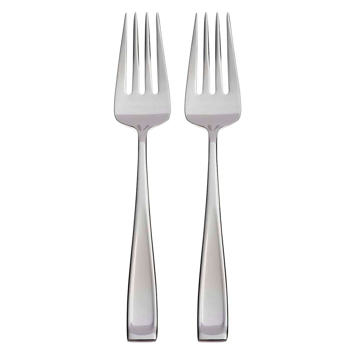Elegant Stainless Steel Serving Forks Set of 2 - Perfect for Dinner Parties, Buffets & Formal Dining - Premium Quality Tableware