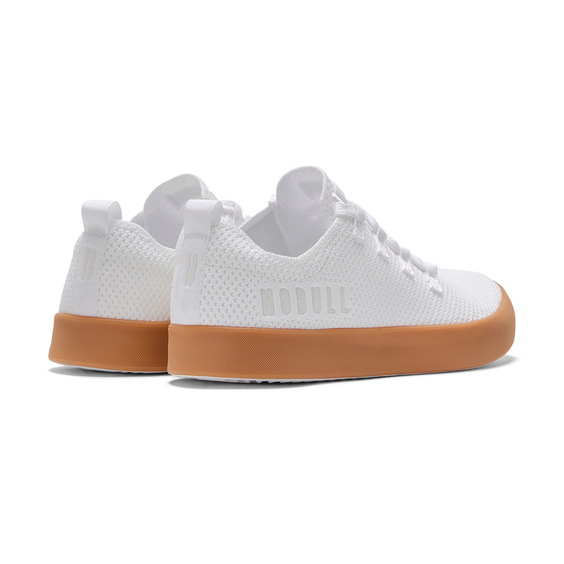 Men's White Gum Sole Knit Sneakers - Casual Comfortable Shoes for Walking, Running & Everyday Wear