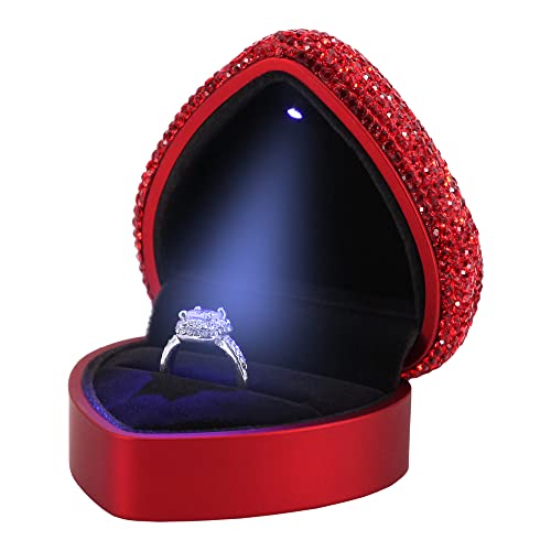 Red Rhinestone Heart