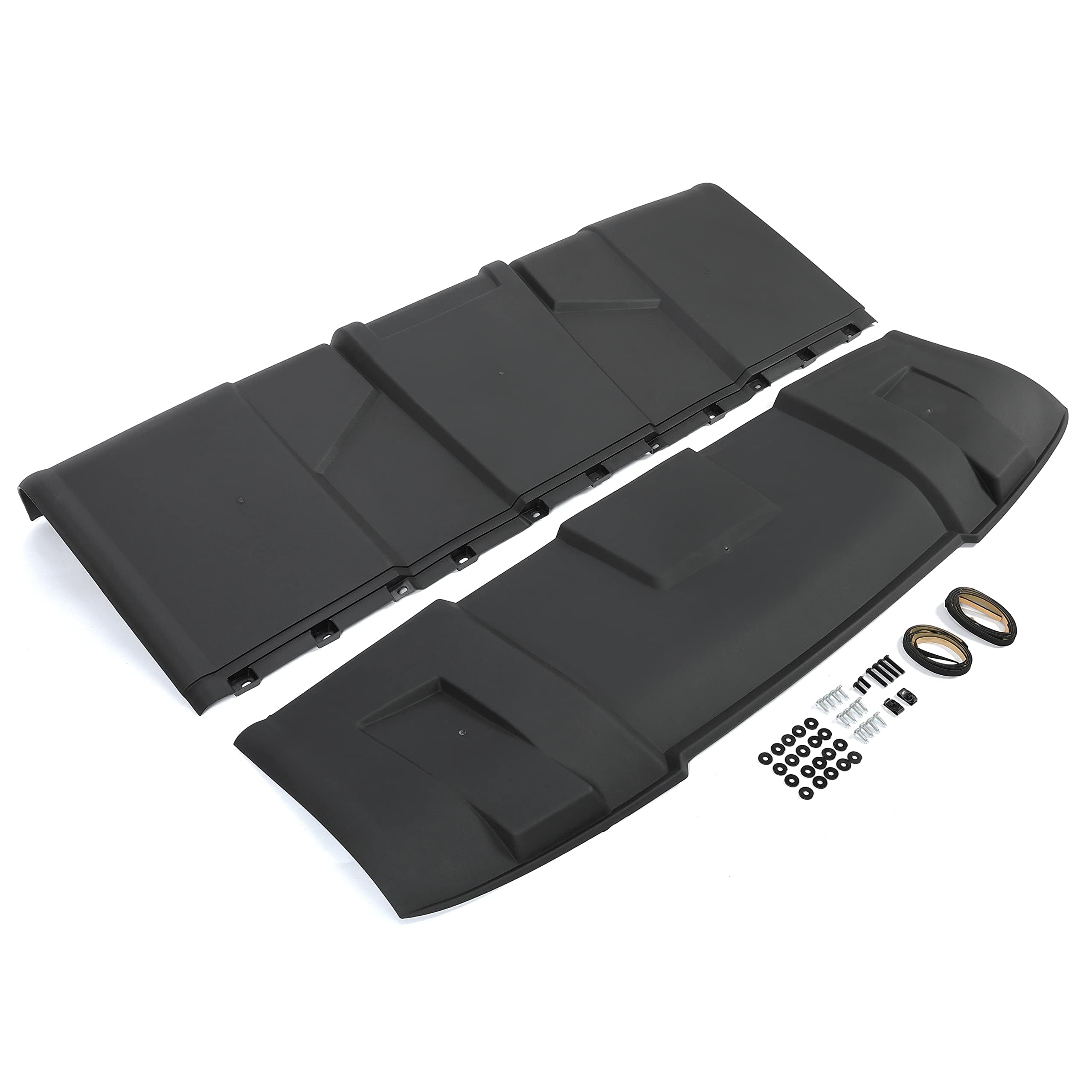 HECASA 2-Piece Hard Roof Top for 2013-2025 Polaris Ranger XP 1000/900/570 & Kinetic/Brutus | 3-Seat Sun Visor Replacement (Fits OEM 2882911) | Durable All-Weather Protection for Off-Road Adventures & Farm Work