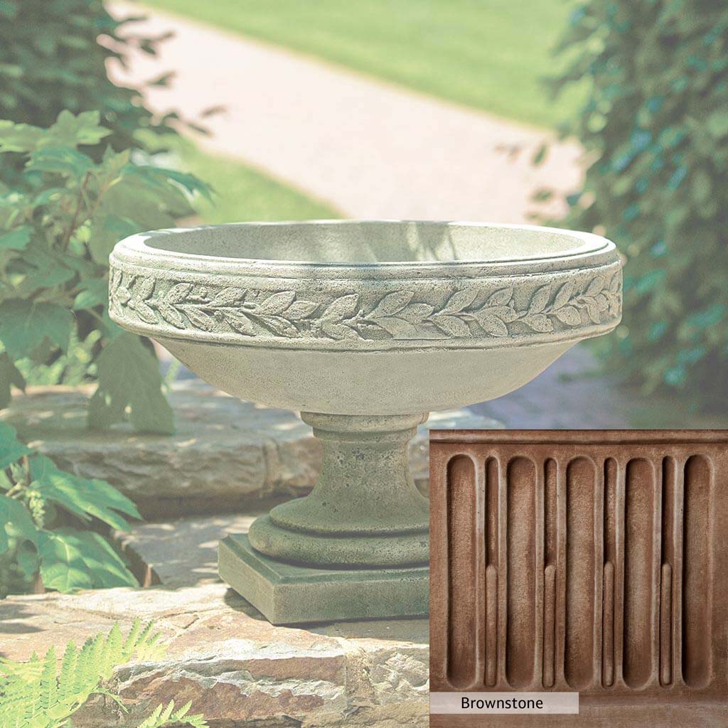 Campania International Longwood Laurel Banded Urn - Elegant Outdoor Garden Planter for Flowers, Plants & Home Decor - Perfect for Patio, Porch & Landscaping