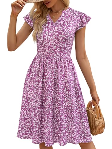 Purple W Floral
