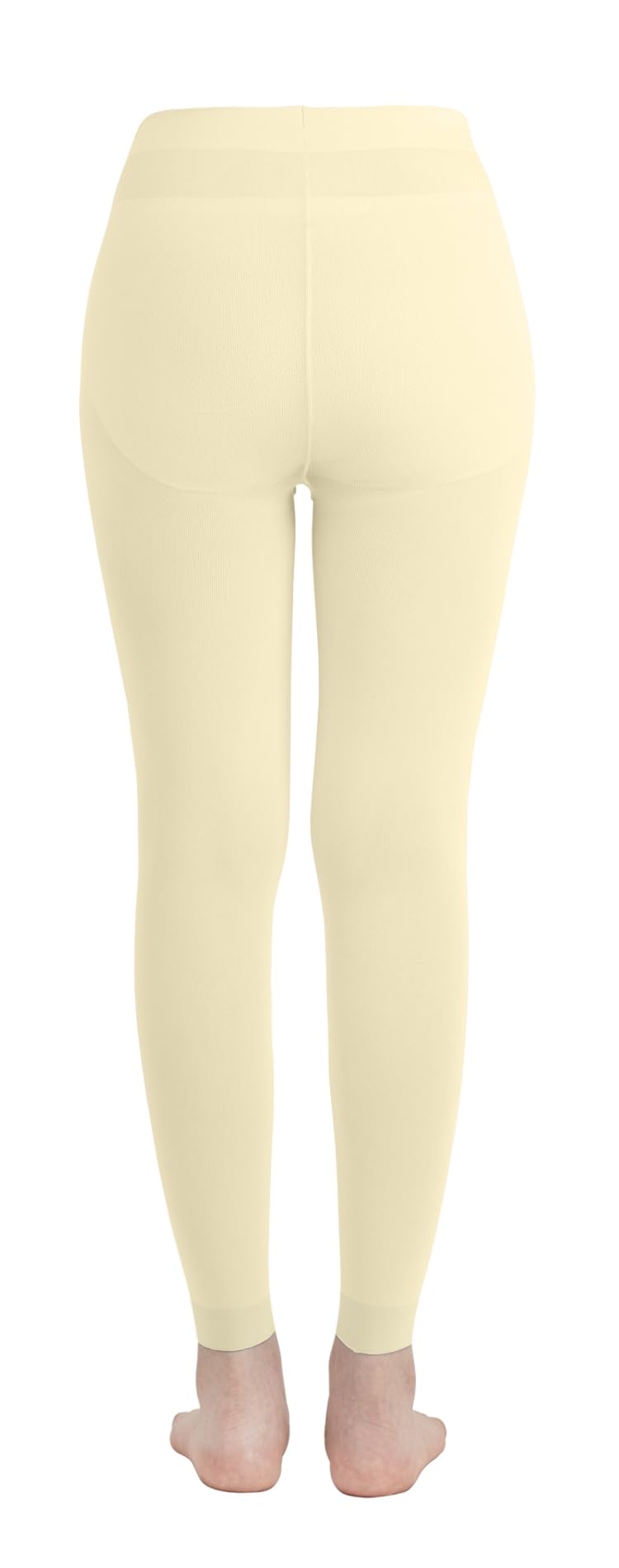 EMEM Apparel Women's Solid Color Opaque Microfiber Footless Tights - Comfortable Stretchy Leggings for Yoga, Workout & Everyday Wear