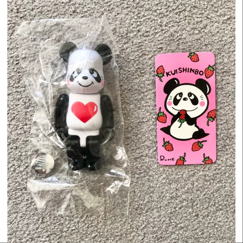 Bearbrick Series 23 ANIMAL Rune Panda 100% Collectible Figure - Limited Edition Japanese Vinyl Art Toy for Display & Collection - Perfect for Anime Fans, Home Decor, and Gift Giving