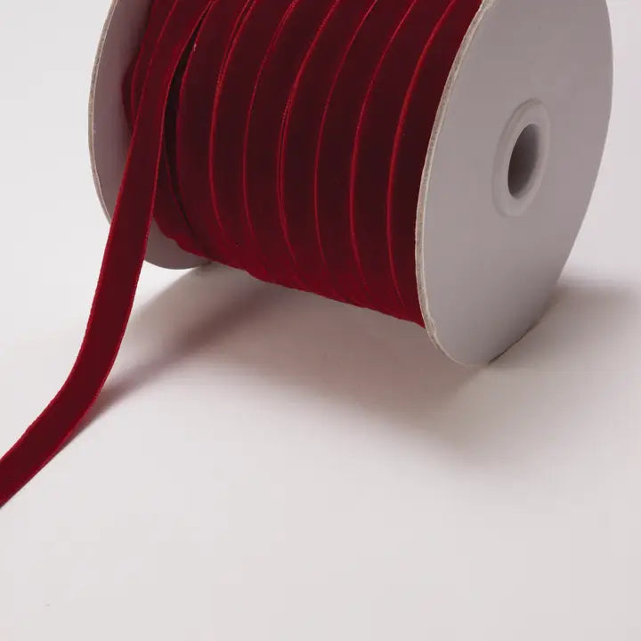 3/8 Inch Classic Velvet Wine Ribbon - Elegant Gift Wrapping for Wine Bottles, Wedding Favors & Party Decorations