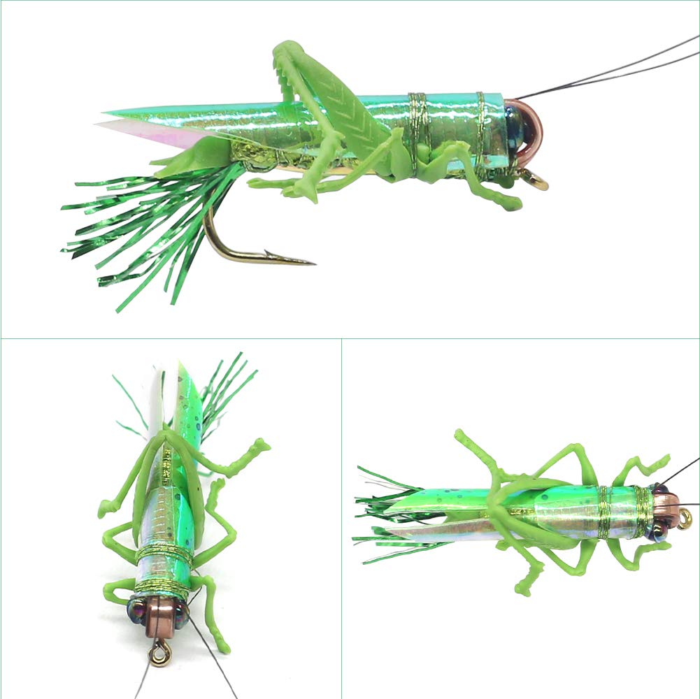 Realistic Hopper Fishing Lure - High-Performance Fly Fishing Bait for Trout & Bass - Perfect for Freshwater & Saltwater Fishing Adventures