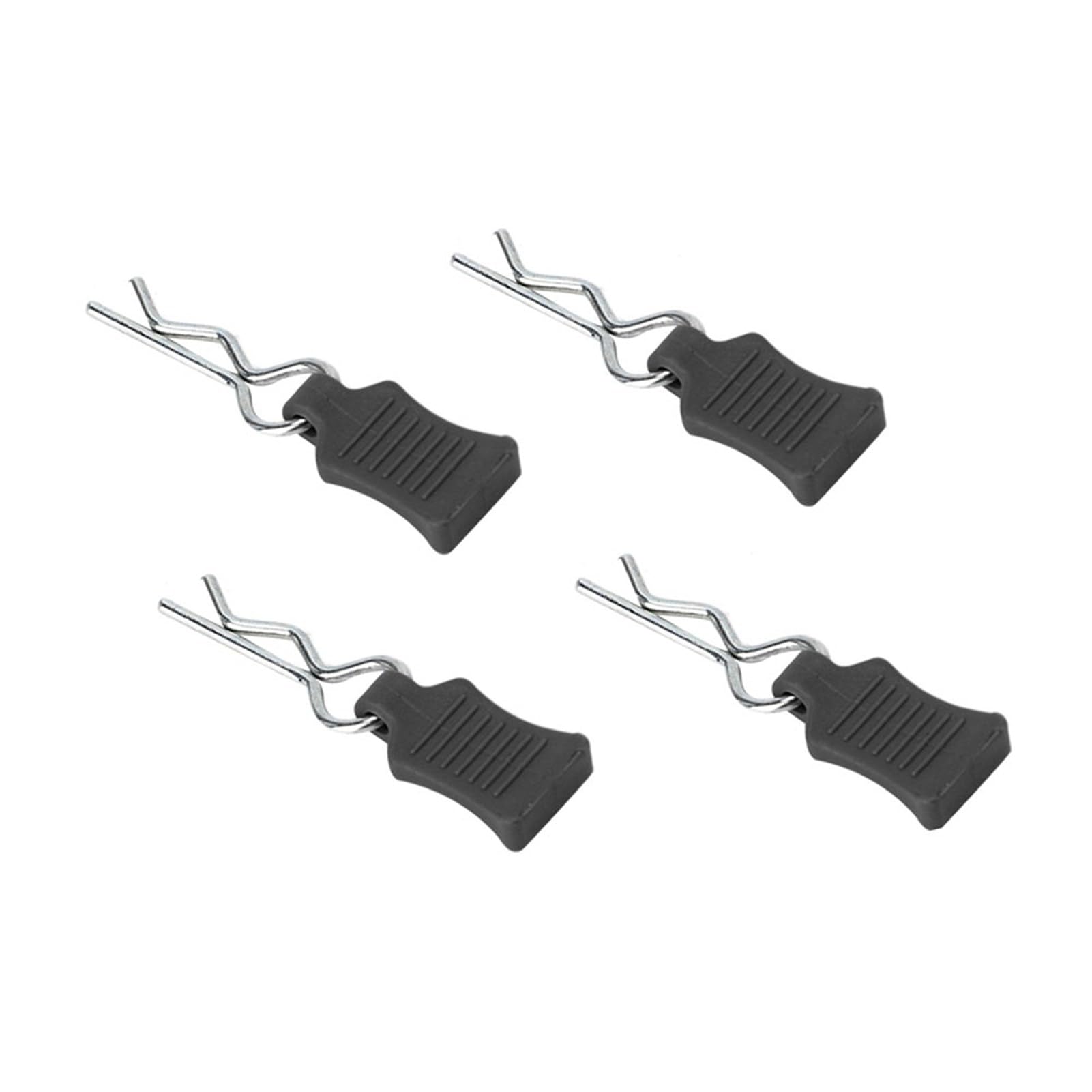 Tbest RC Body Clips Springy R Pins - 1/8 1/10 1/12 Scale RC Car Body Clips with Fixing Bracket Set - Durable Black RC Model Accessories for RC Trucks, Buggies & Crawlers - Perfect for Off-Road Racing & Hobby Maintenance